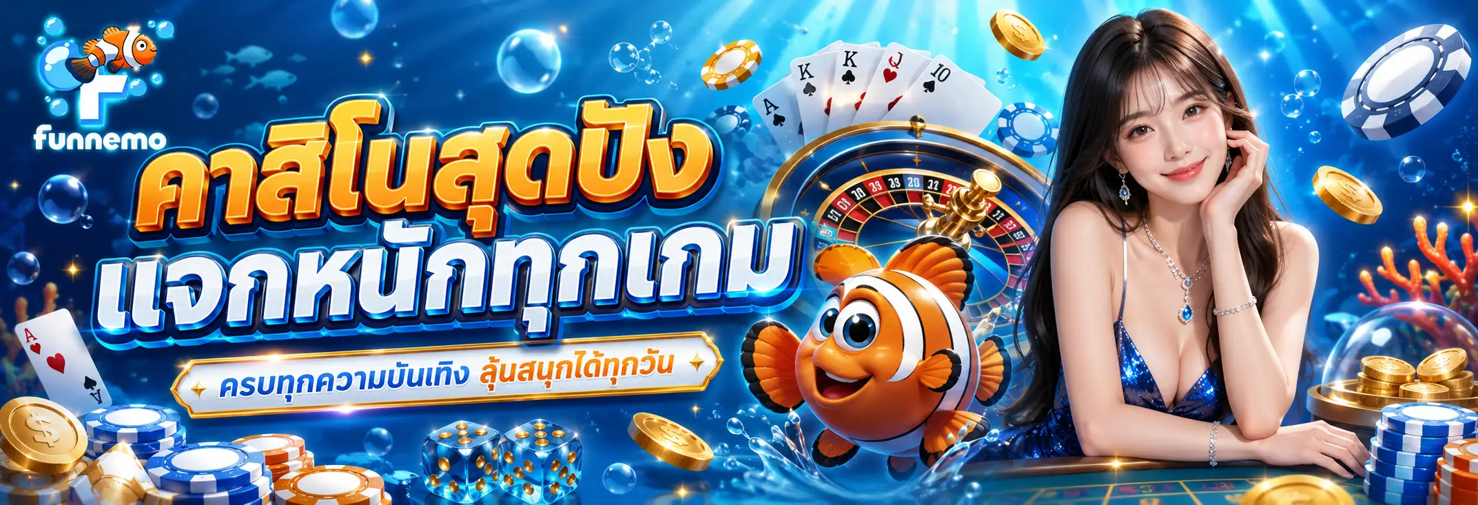 funnemo เว็บสล็อตออนไลน์พร้อมระบบฝากถอนออโต้สะดวก